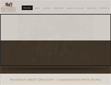 Tablet Screenshot of peninsula-family-dental.com